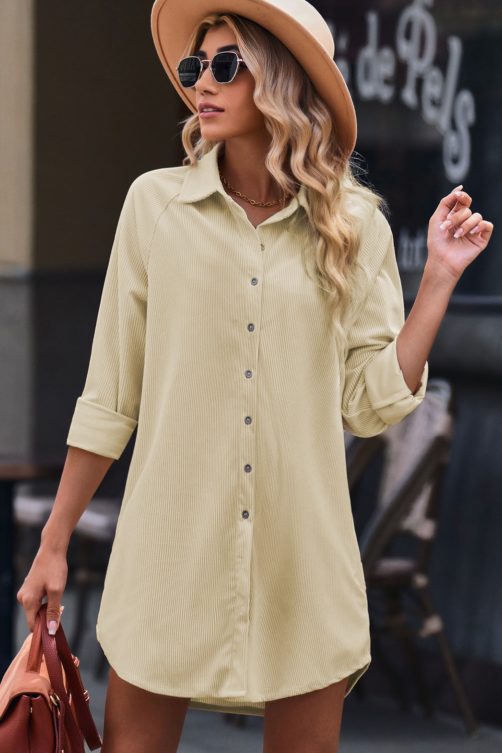corduroy mini dress