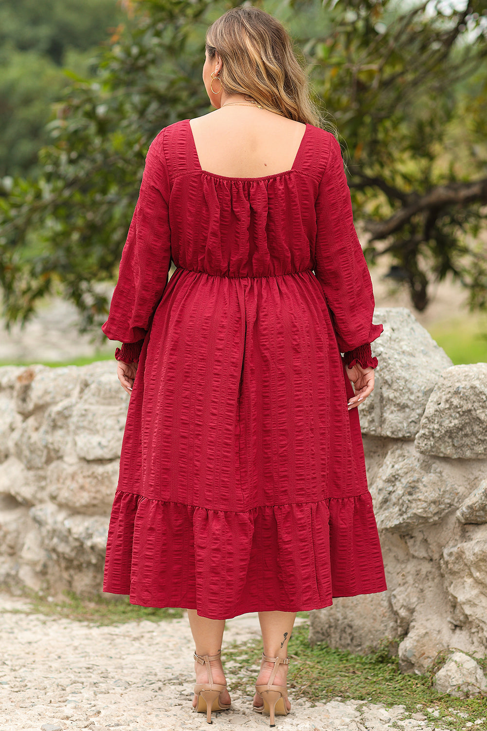long sleeve dress plus size