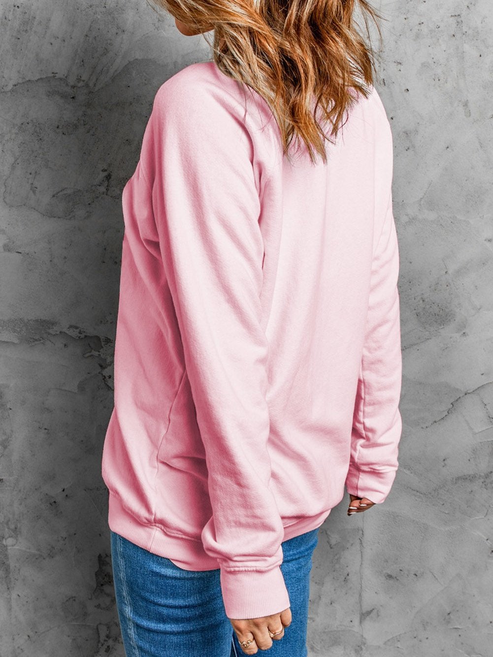 Faithful Prayers Pink Leopard AMEN Graphic Crewneck Sweatshirt