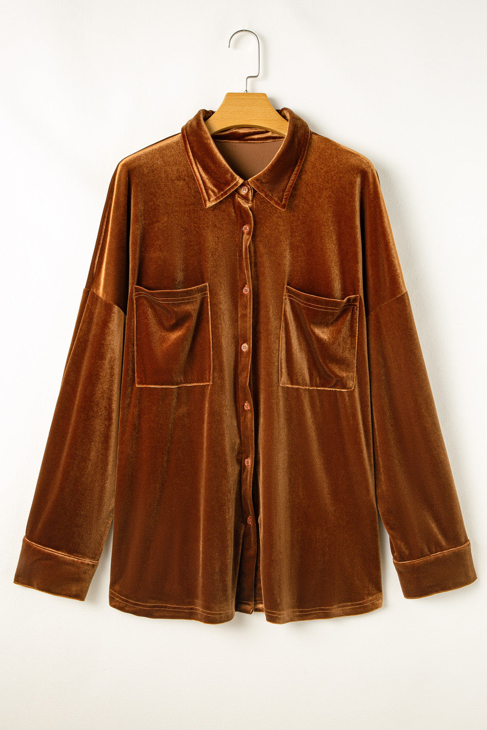 plus size velvet shirt