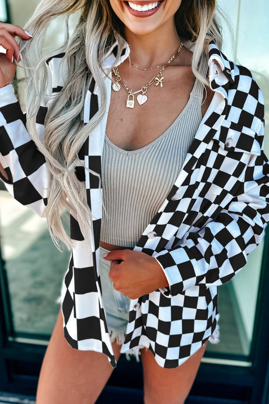 button front shacket