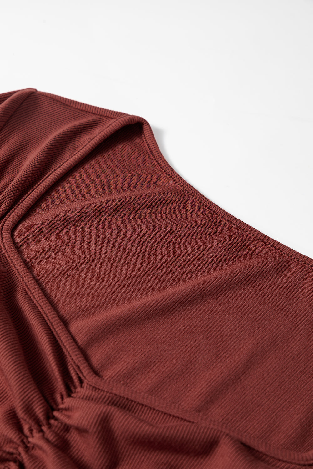 square neck long sleeve top