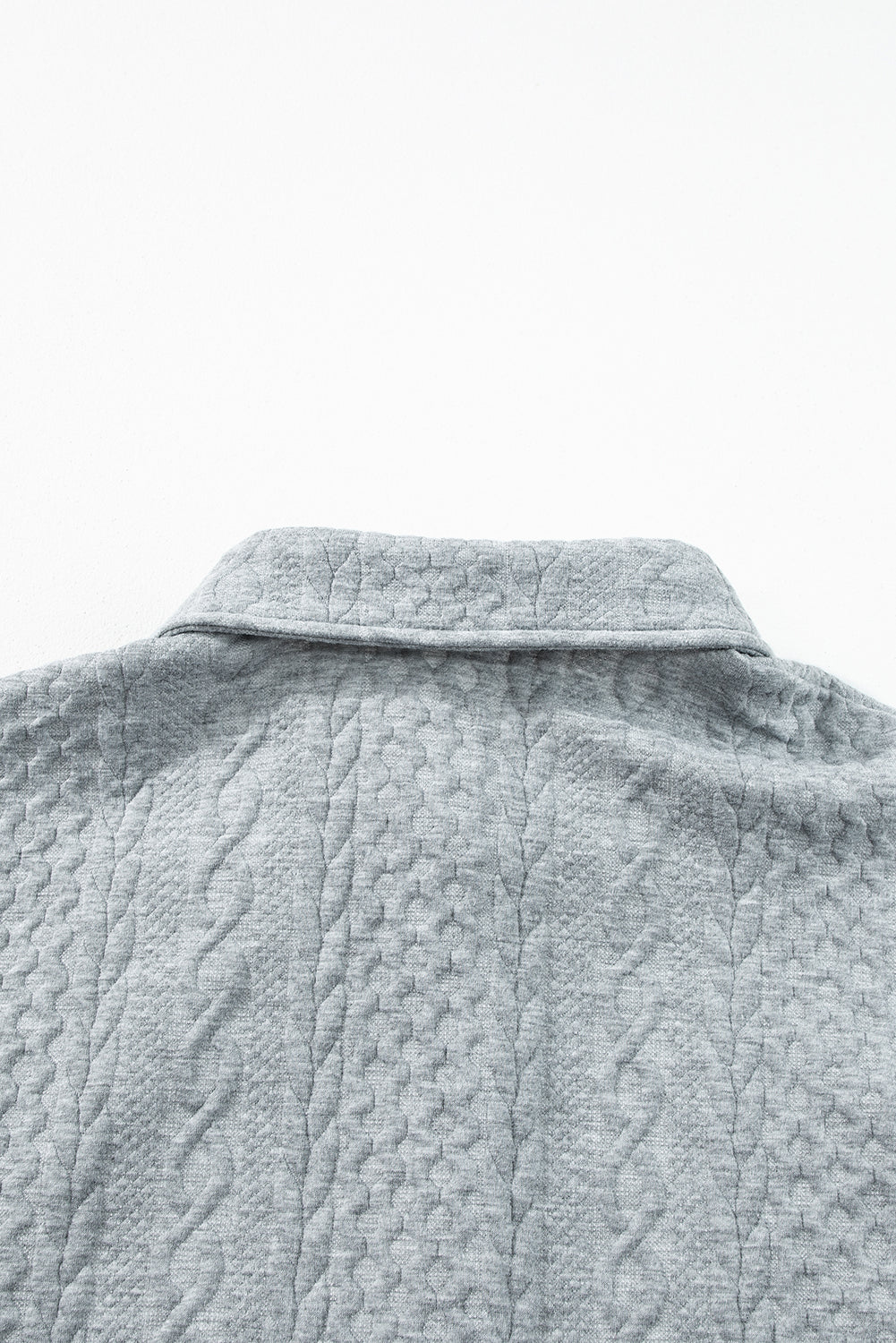 cable texture shacket