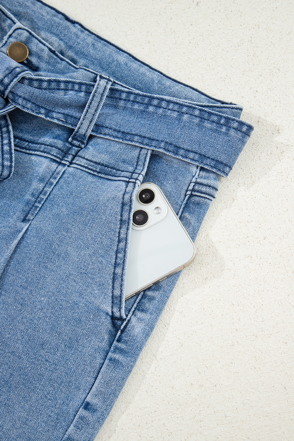 blue wide leg jeans