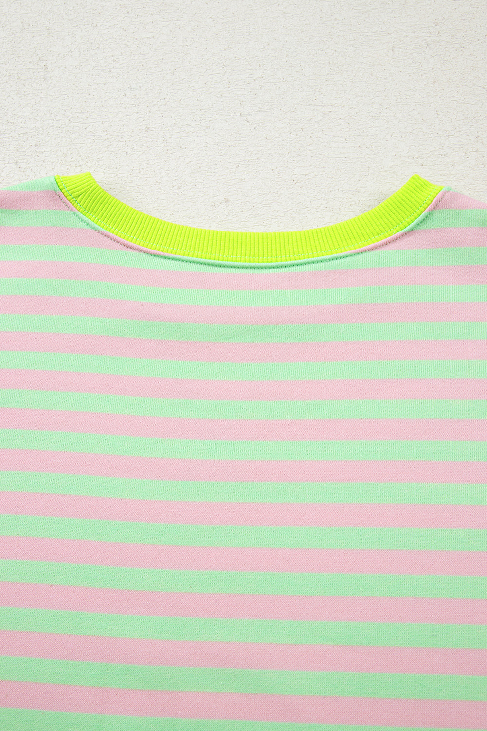 green stripe sweatshirt