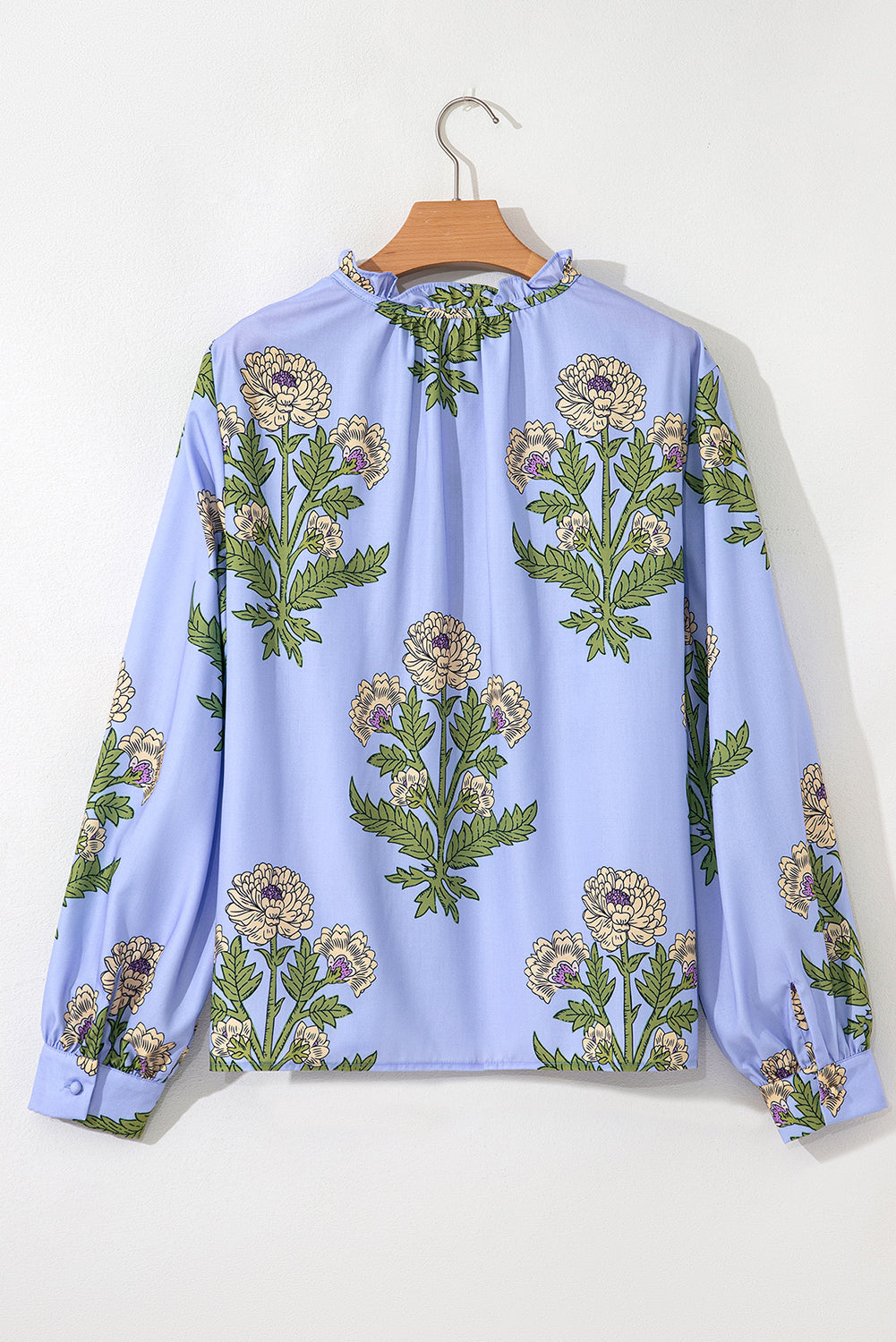 floral long sleeve blouse