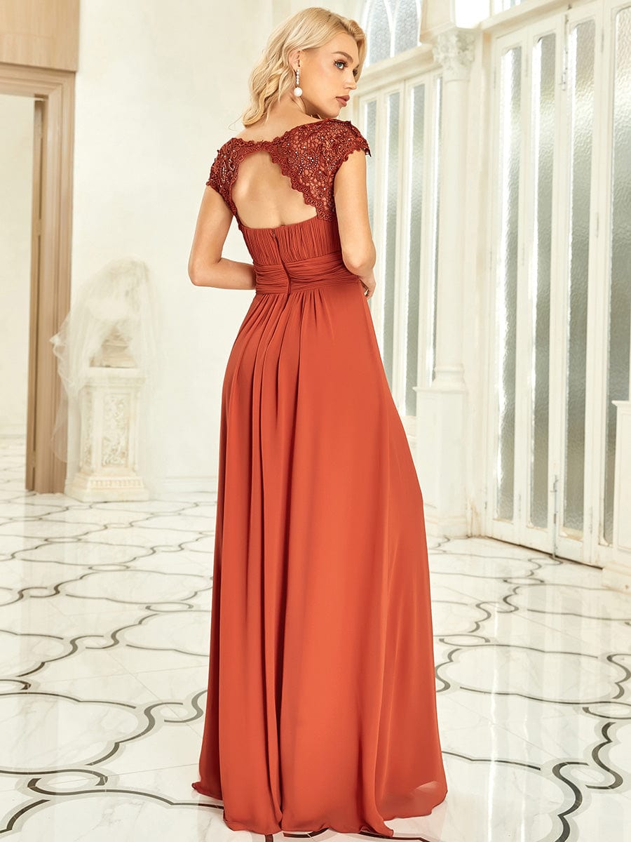 Lacey Chiffon Evening Party Gowns - Top Sellers