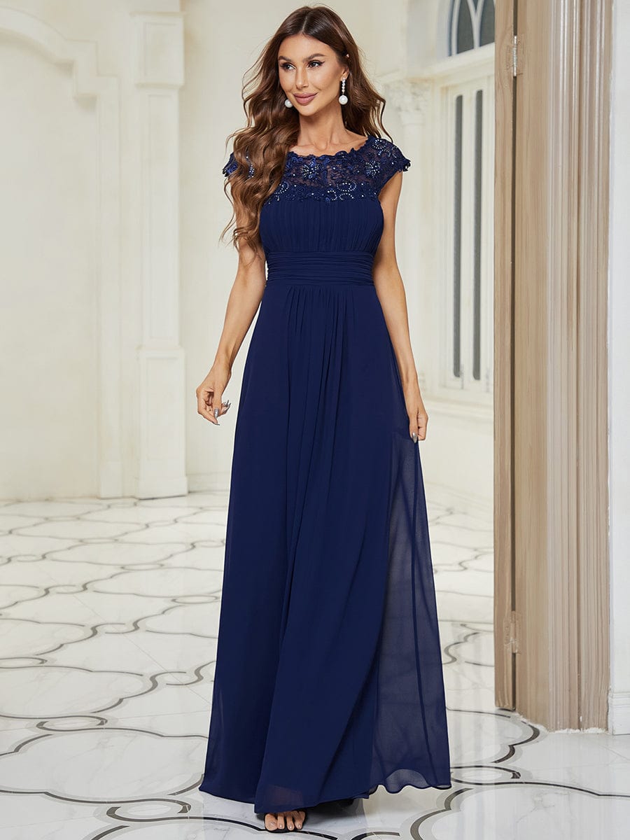Lacey Chiffon Evening Party Gowns - Top Sellers