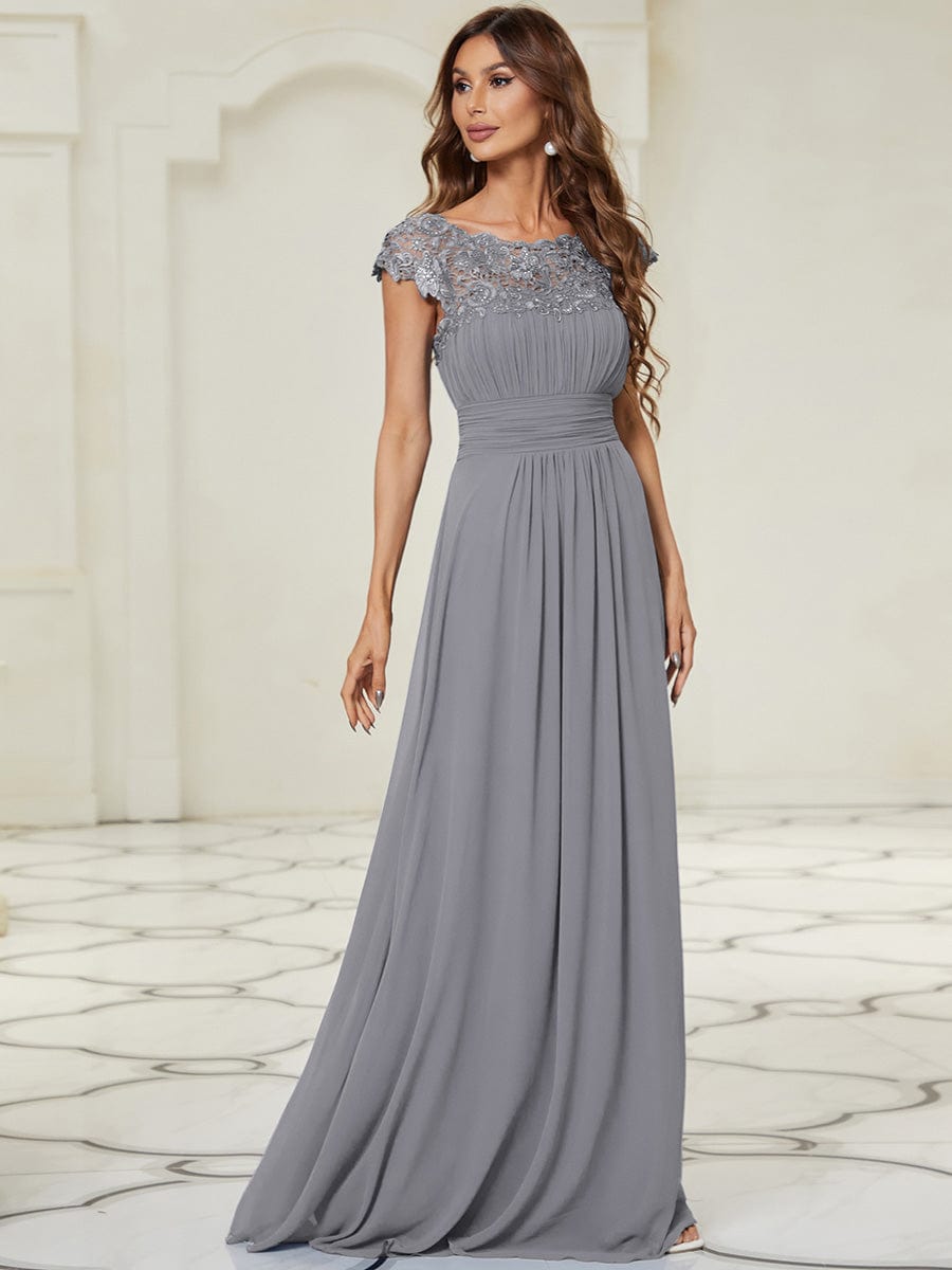 Lacey Chiffon Evening Party Gowns - Top Sellers