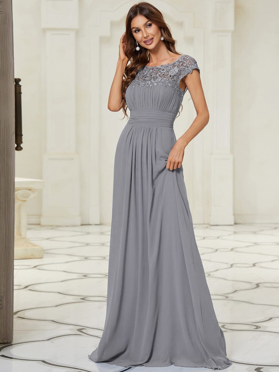 Lacey Chiffon Evening Party Gowns - Top Sellers