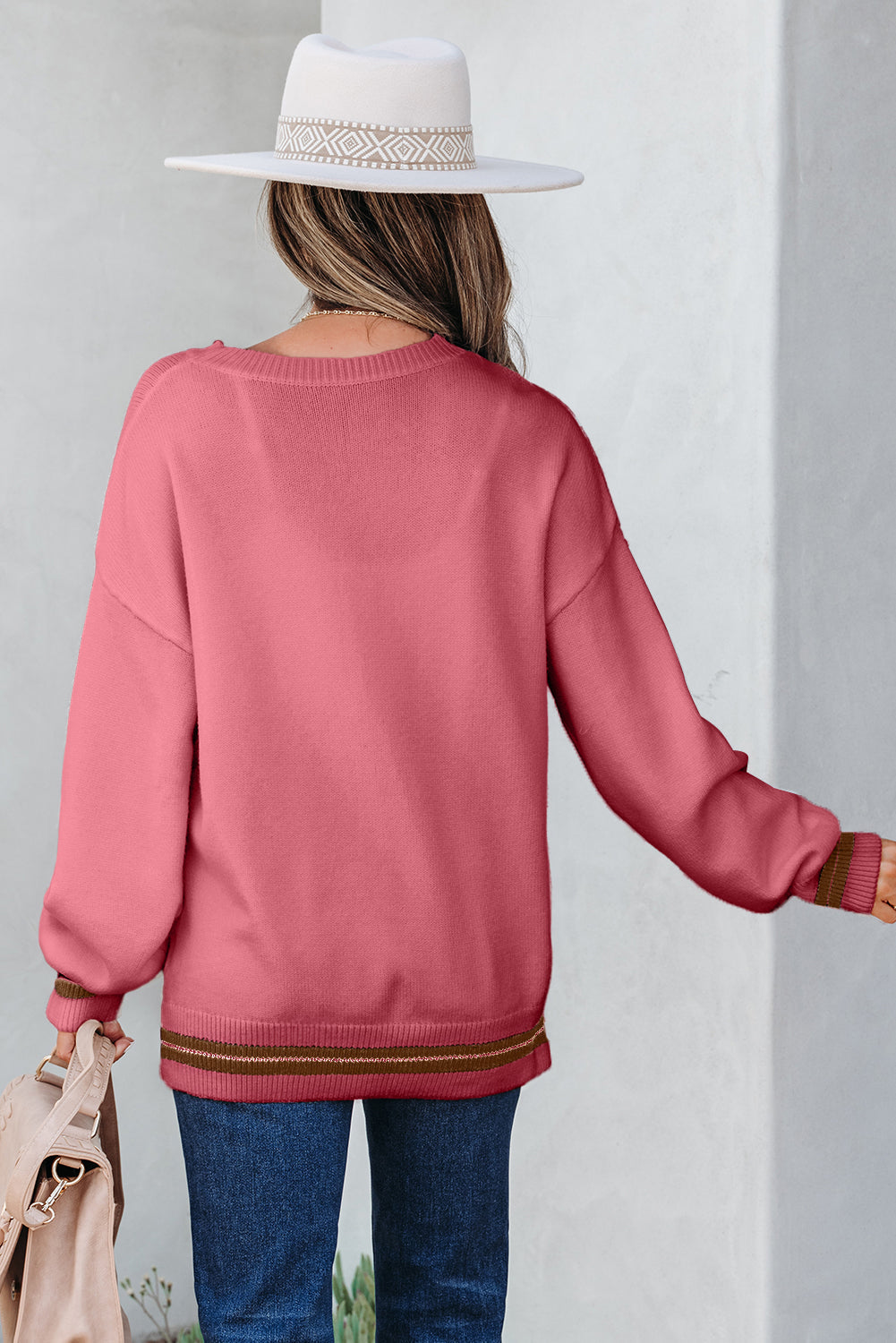 western graphic sweater