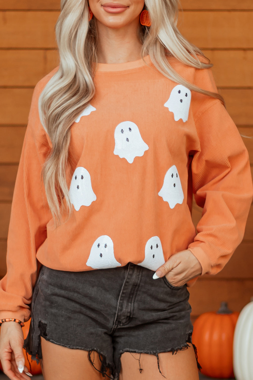 textured sweatshirt
