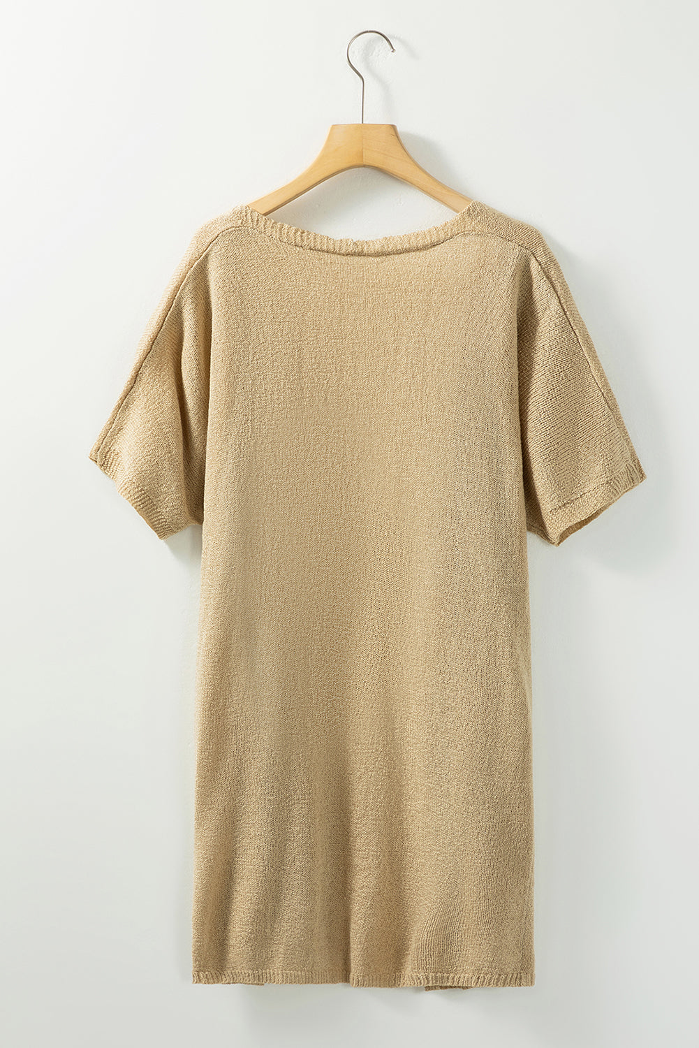 Khaki Dolman Sleeve Cardigan with Pockets