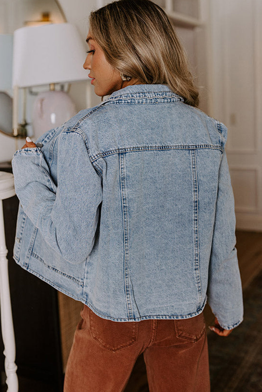 button up denim jacket