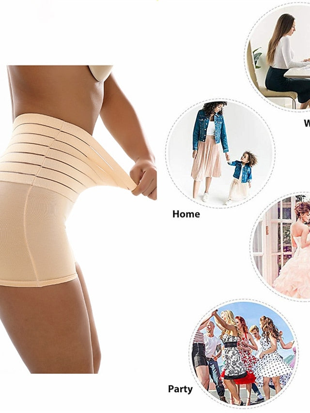 Corset Women's Control Panties Shapewears Office Running Gym Yoga Black White Khaki Cotton Sport Breathable Seamed Tummy Control Push Up Solid Color All Seasons - LuckyFash™