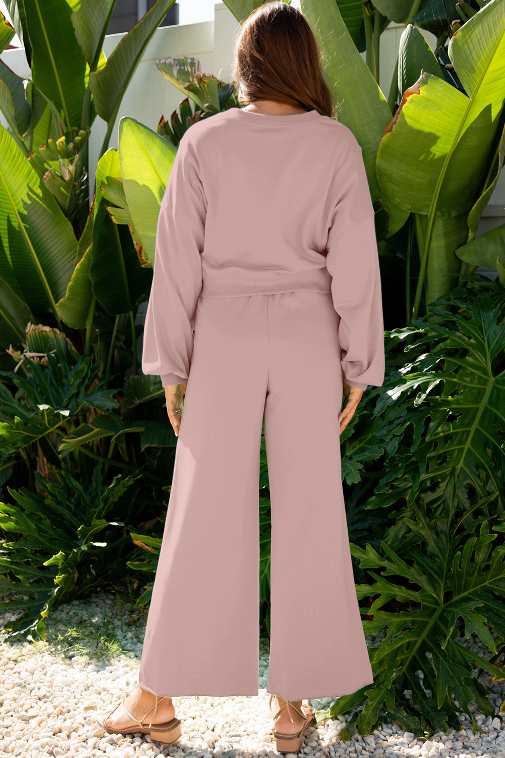 wide leg pant set