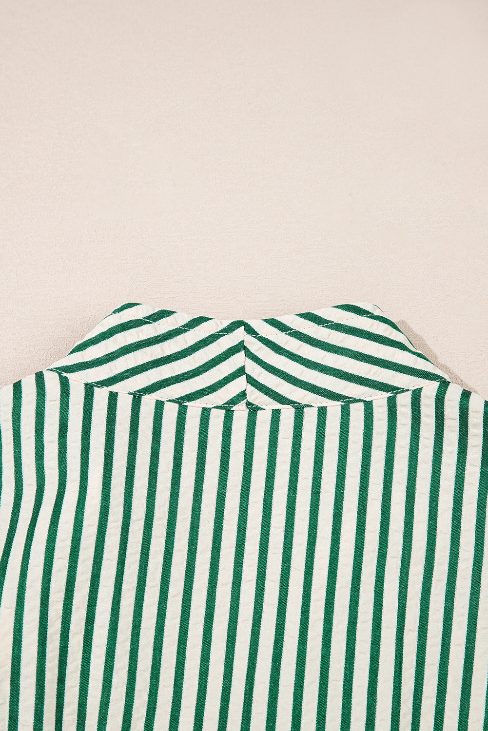 green stripe midi dress