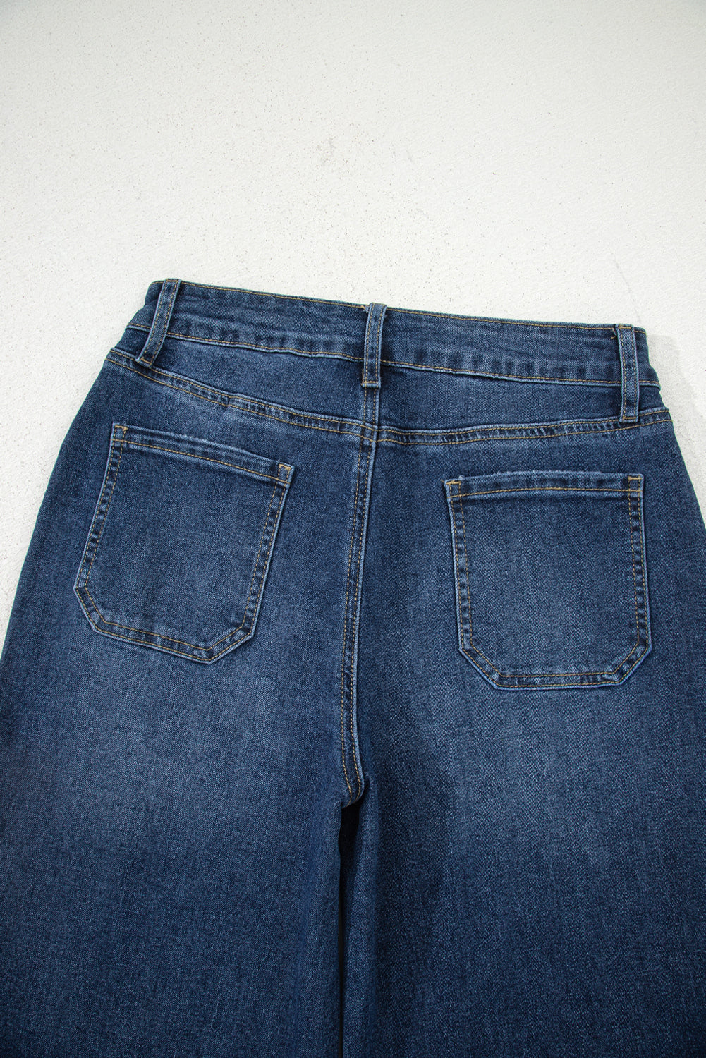 blue wide leg jeans