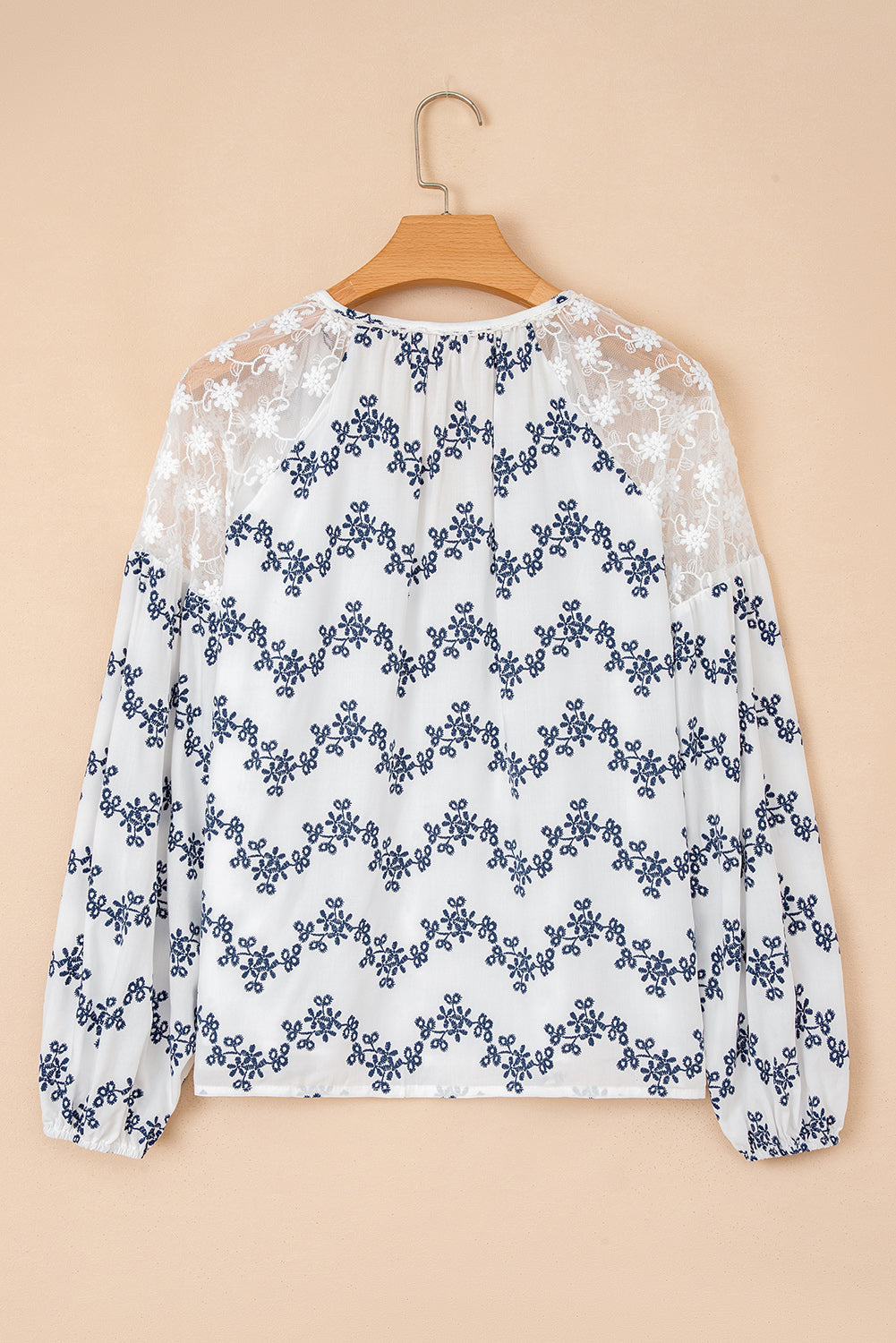 lace patchwork blouse