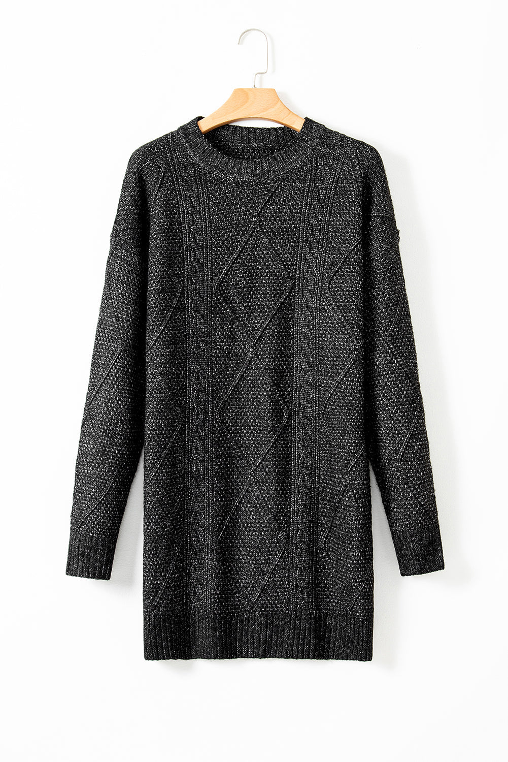 black knit dress