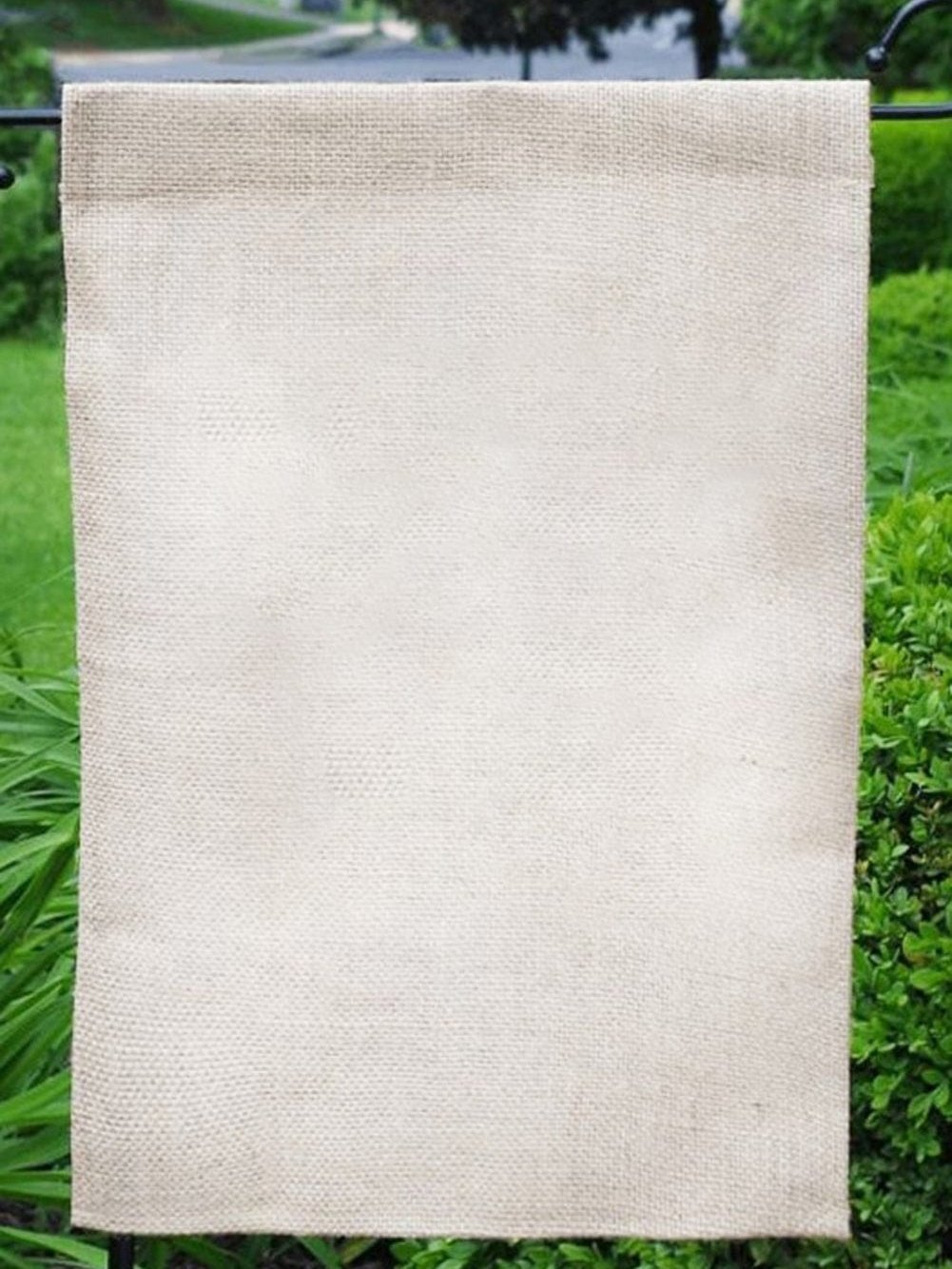 Beige Weatherproof Personalized Garden Flag