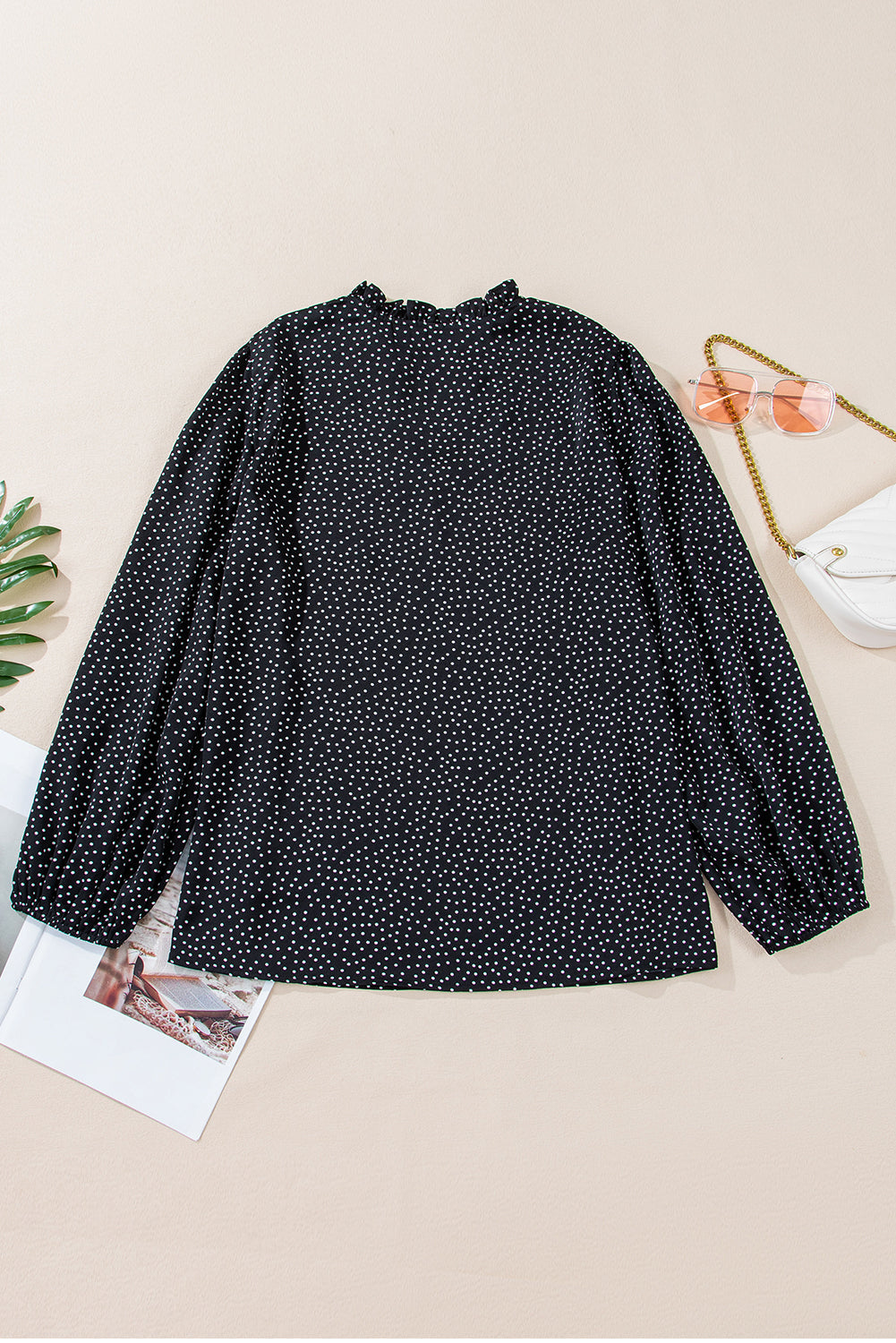 plus size spotty top
