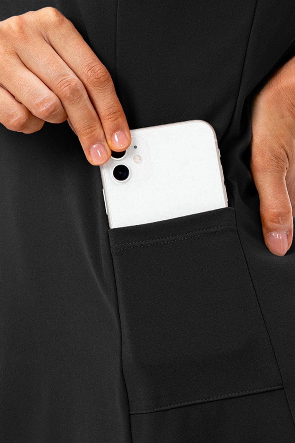 Black Sleeveless A-Line Mini Dress for Outdoor Activities