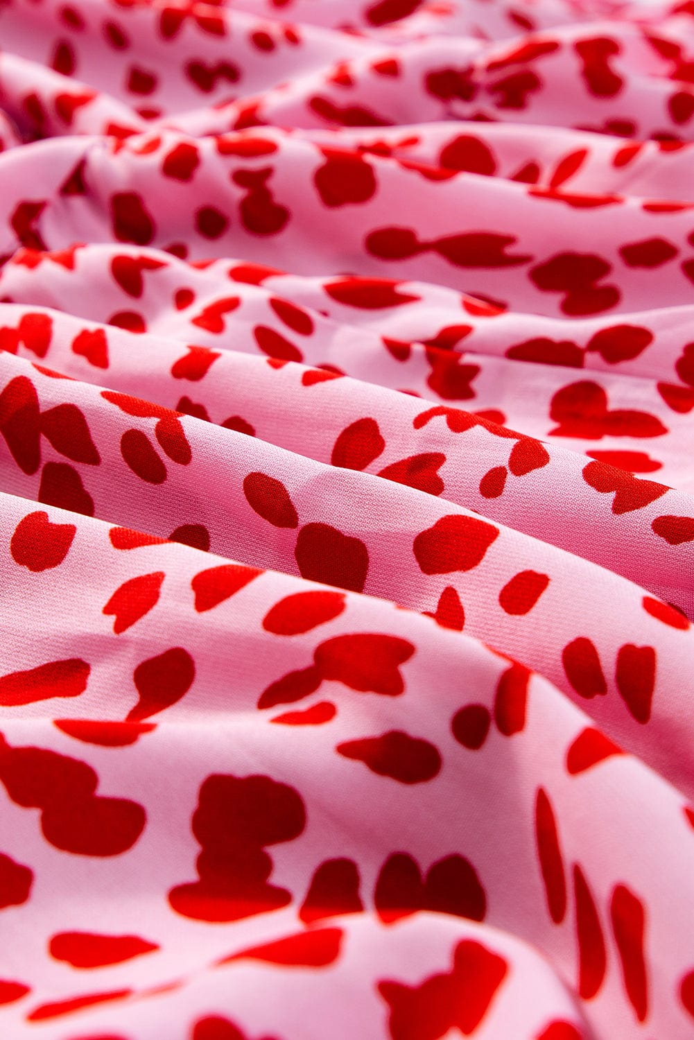 Bohemian Pink Flare Tiered Maxi Dress with Short Sleeves