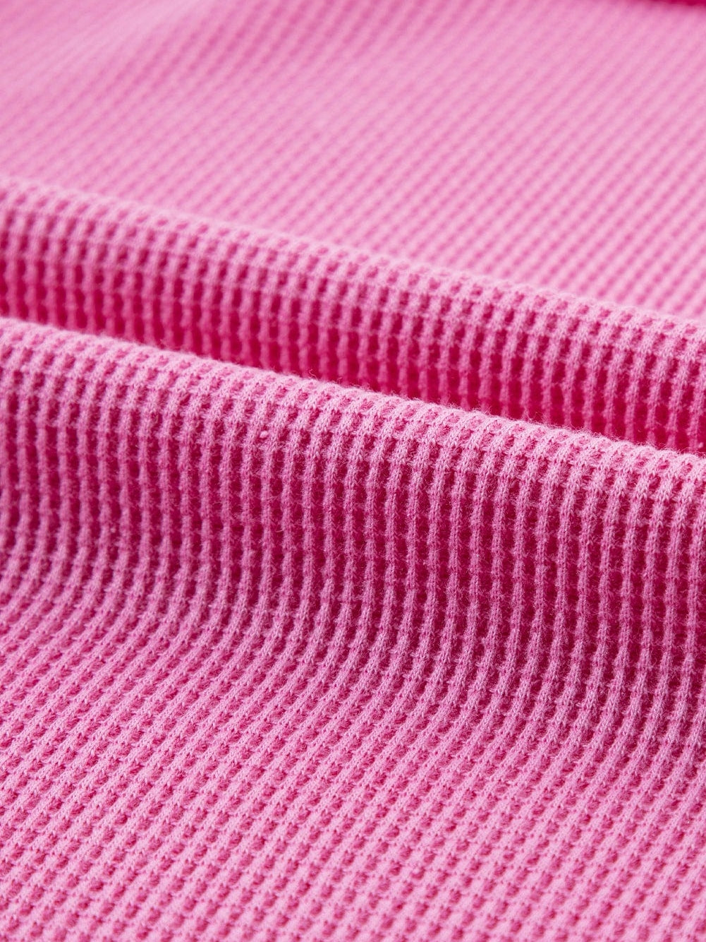 Bright Pink Oversized Mineral Wash Textured Bracelet Sleeve Top