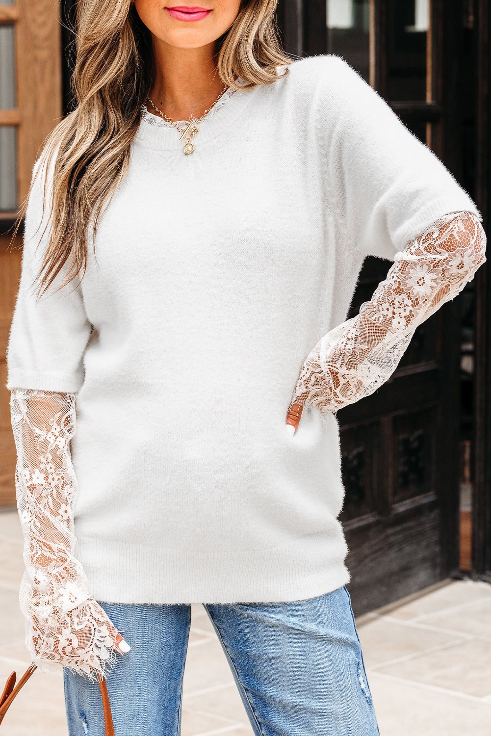fuzzy sweater