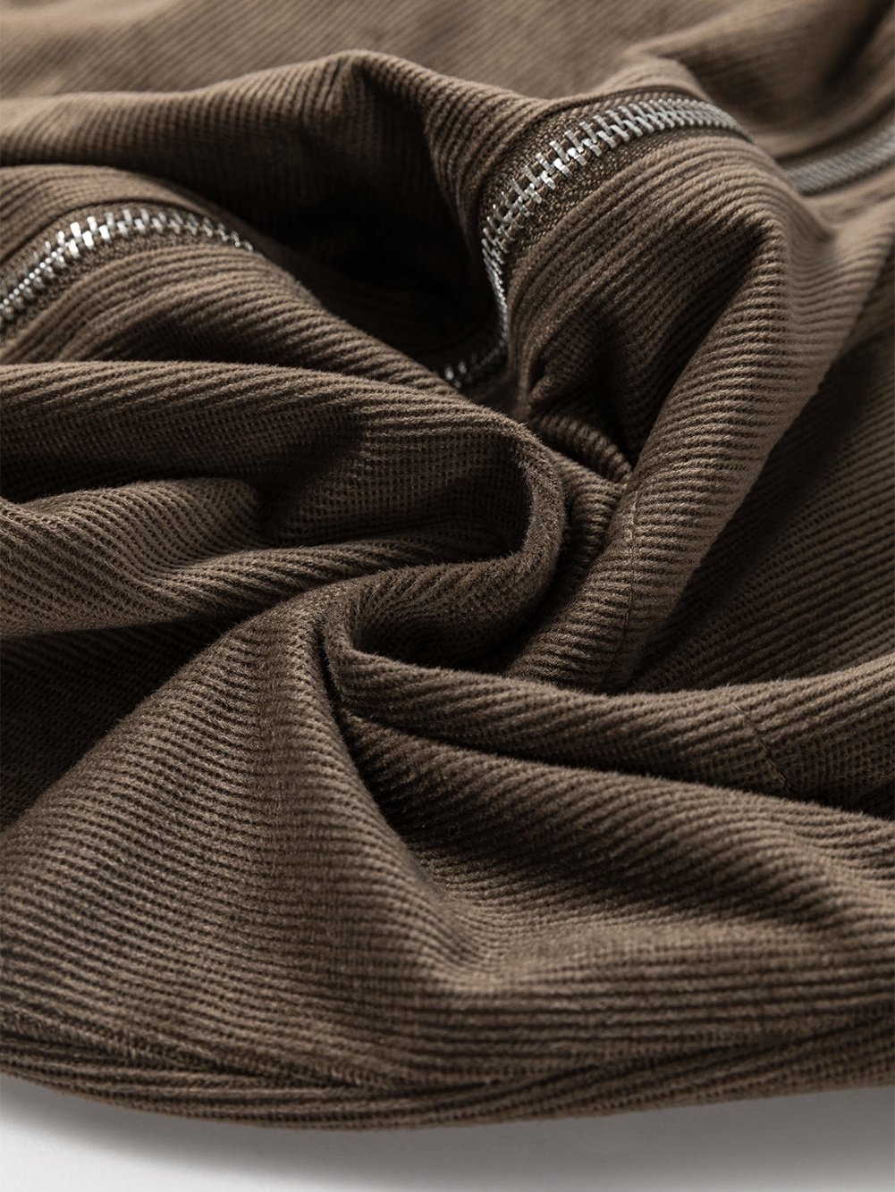 Zip Pocket Leather Strap Dress