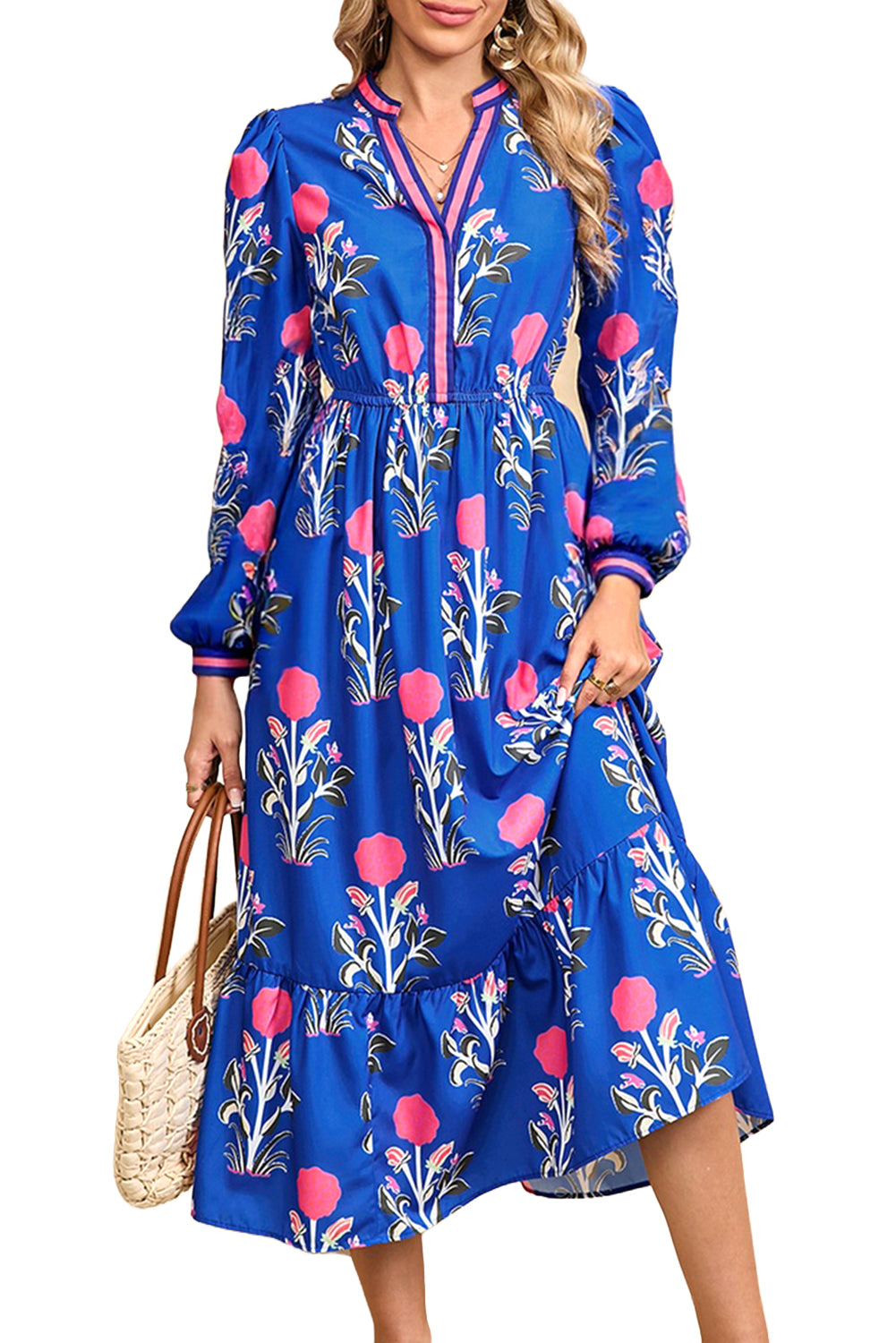 floral print midi dress
