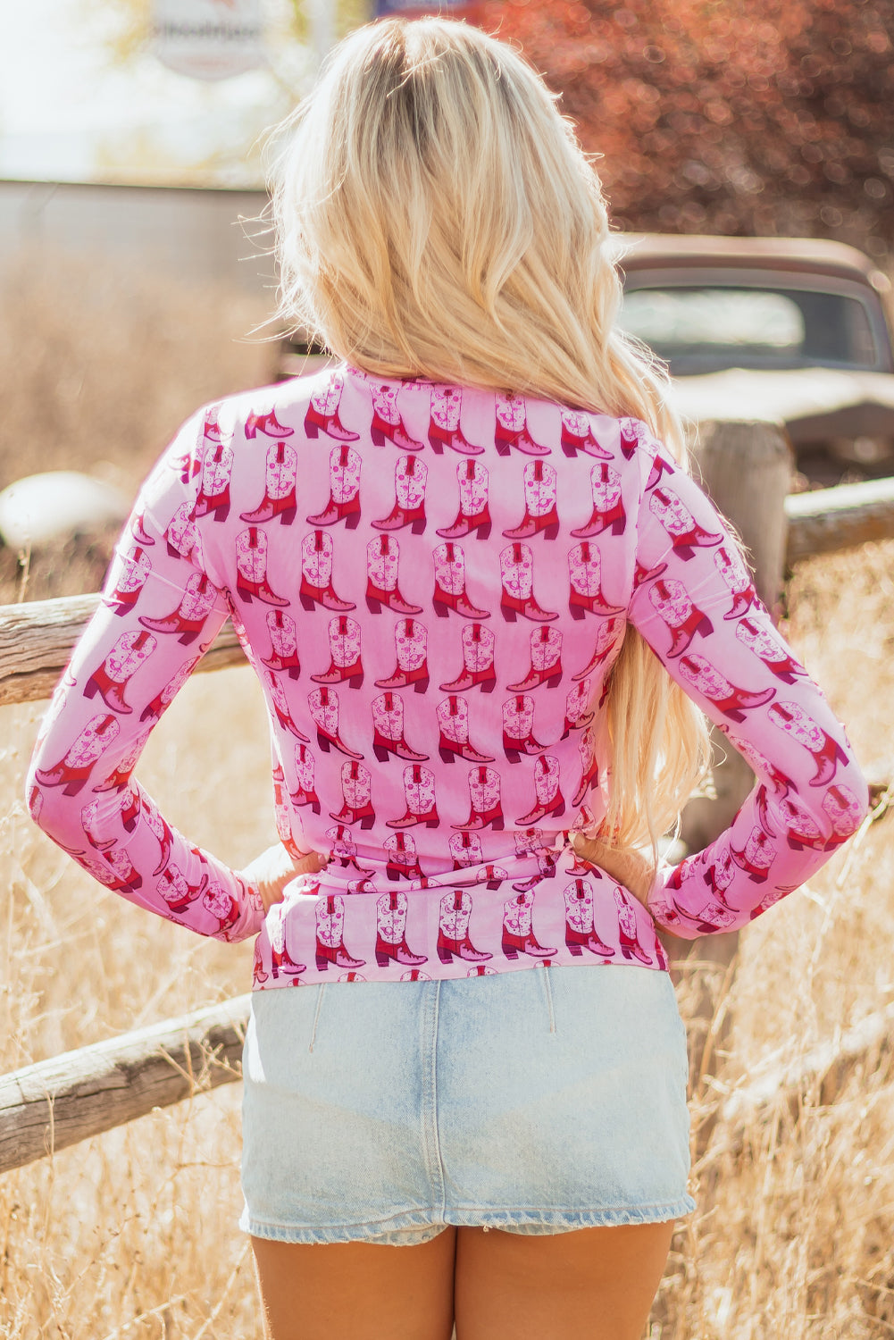 long sleeve mesh top