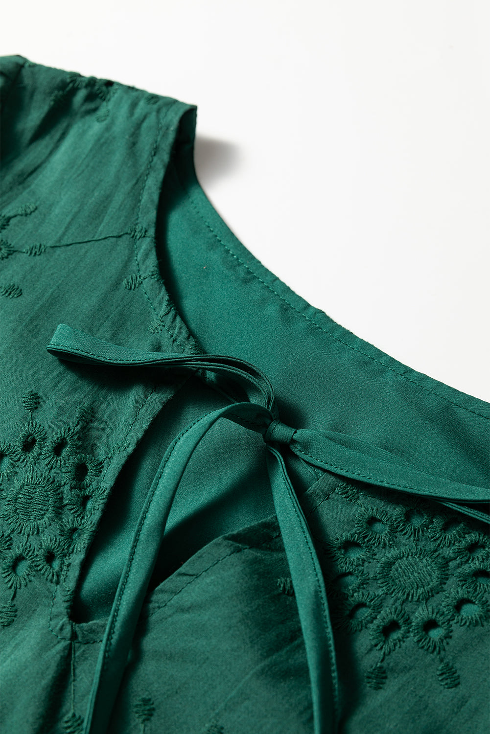 eyelet embroidered dress