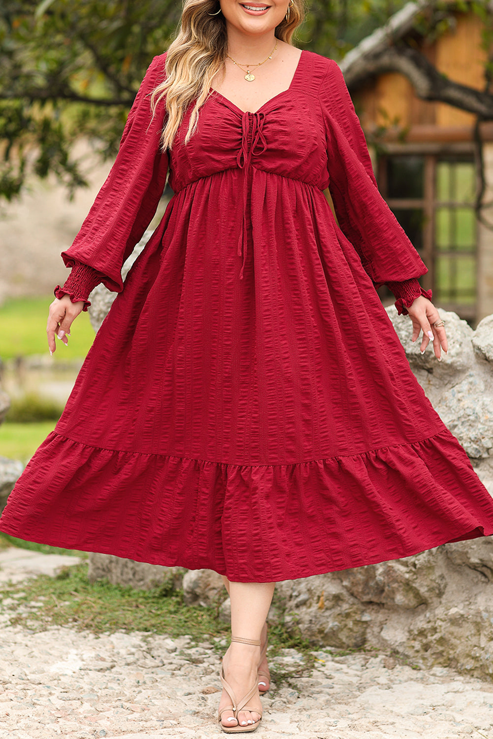 long sleeve dress plus size