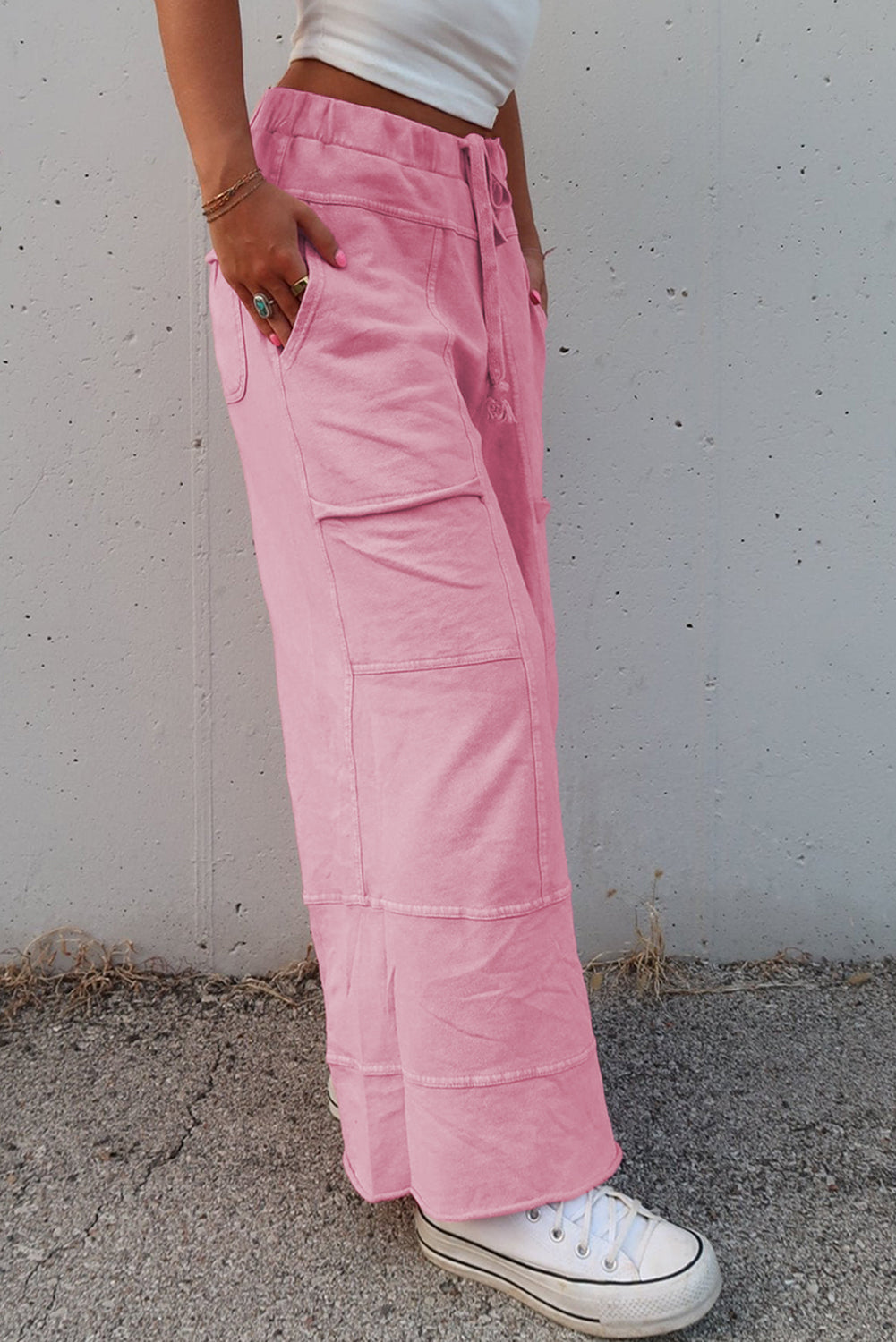 wide leg cargo pants womens