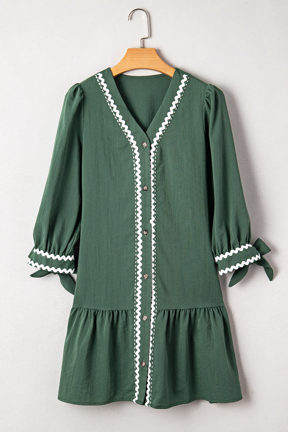 button down mini dress