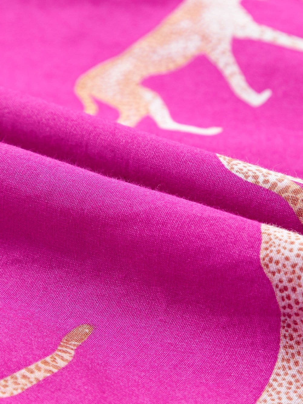 Cheetah Print Rose Drawstring Tunic Dress