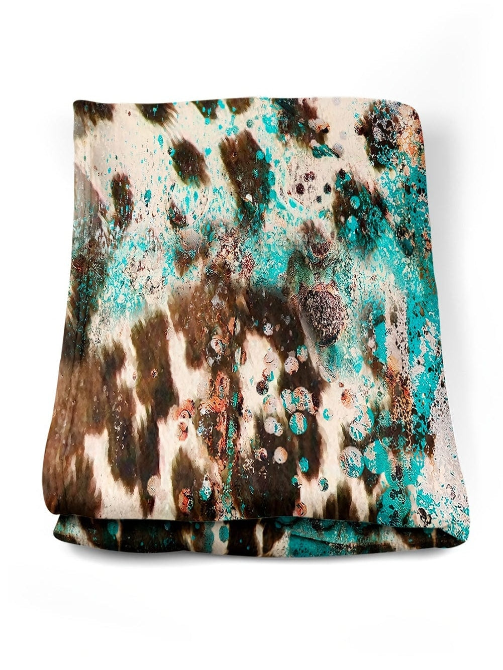 Cozy Multicolour Flannel Blanket with Western Design