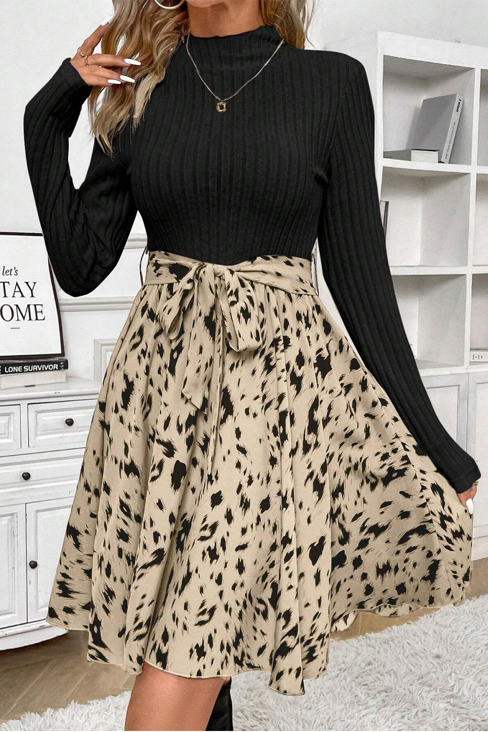 black t shirt dress