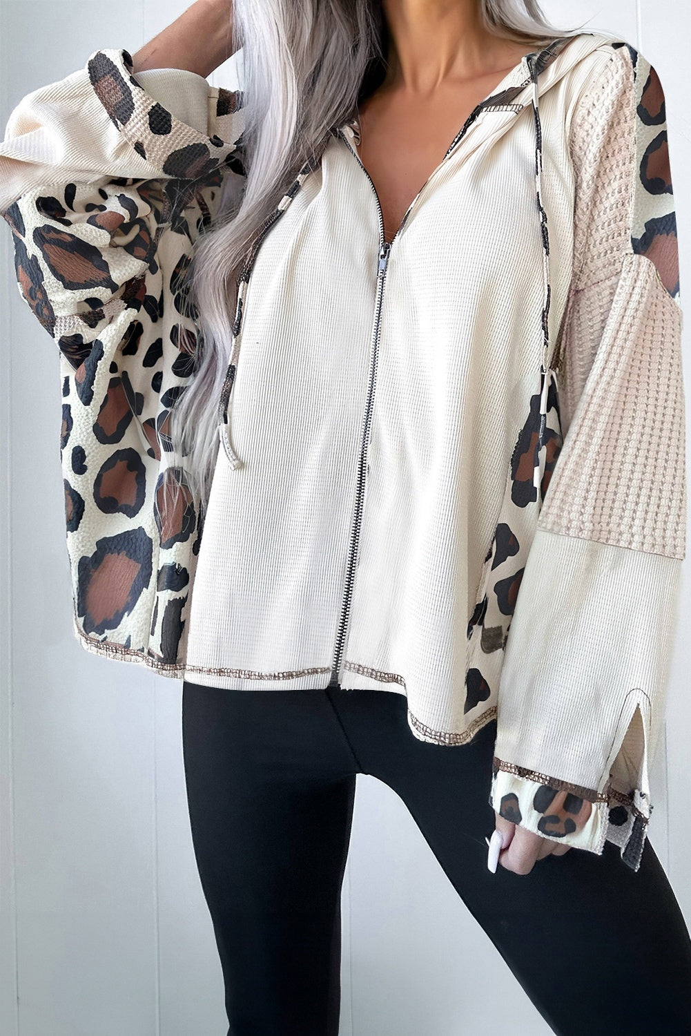 oversized zip up hoodie