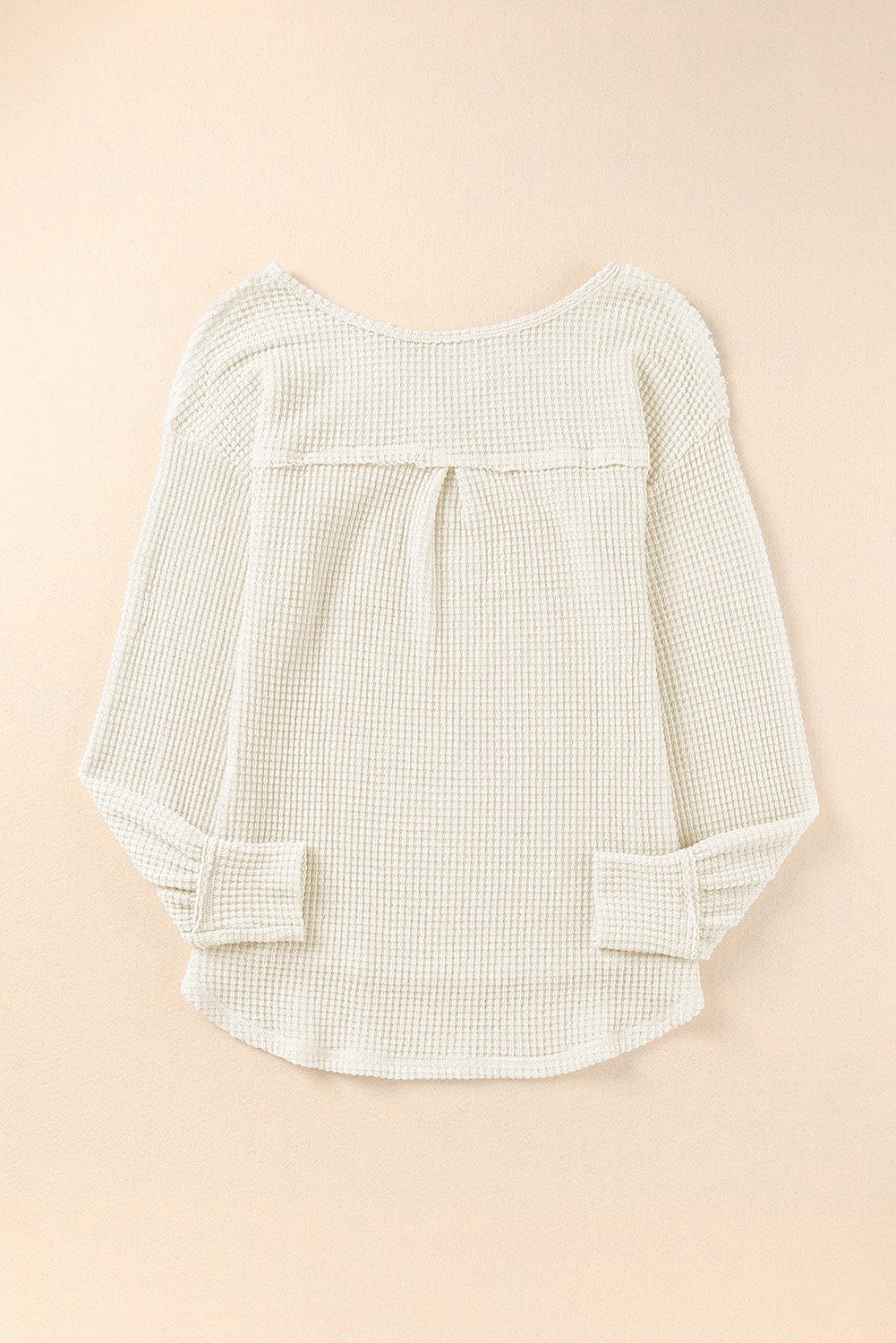 Deep V-Neck Long Sleeve Knitted Sweater