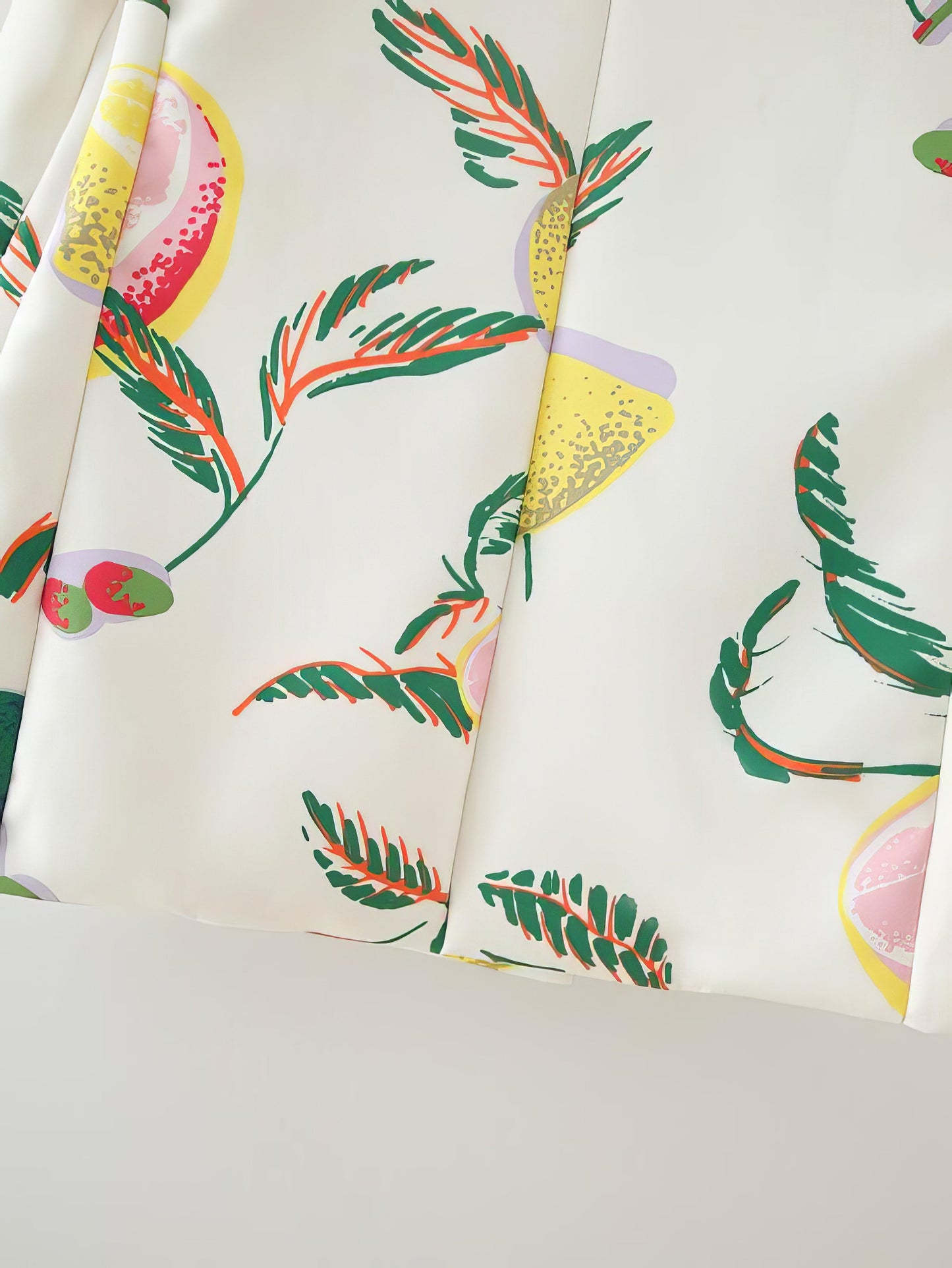 Blazers - Double Breasted Lemon Print Blazer - MsDressly
