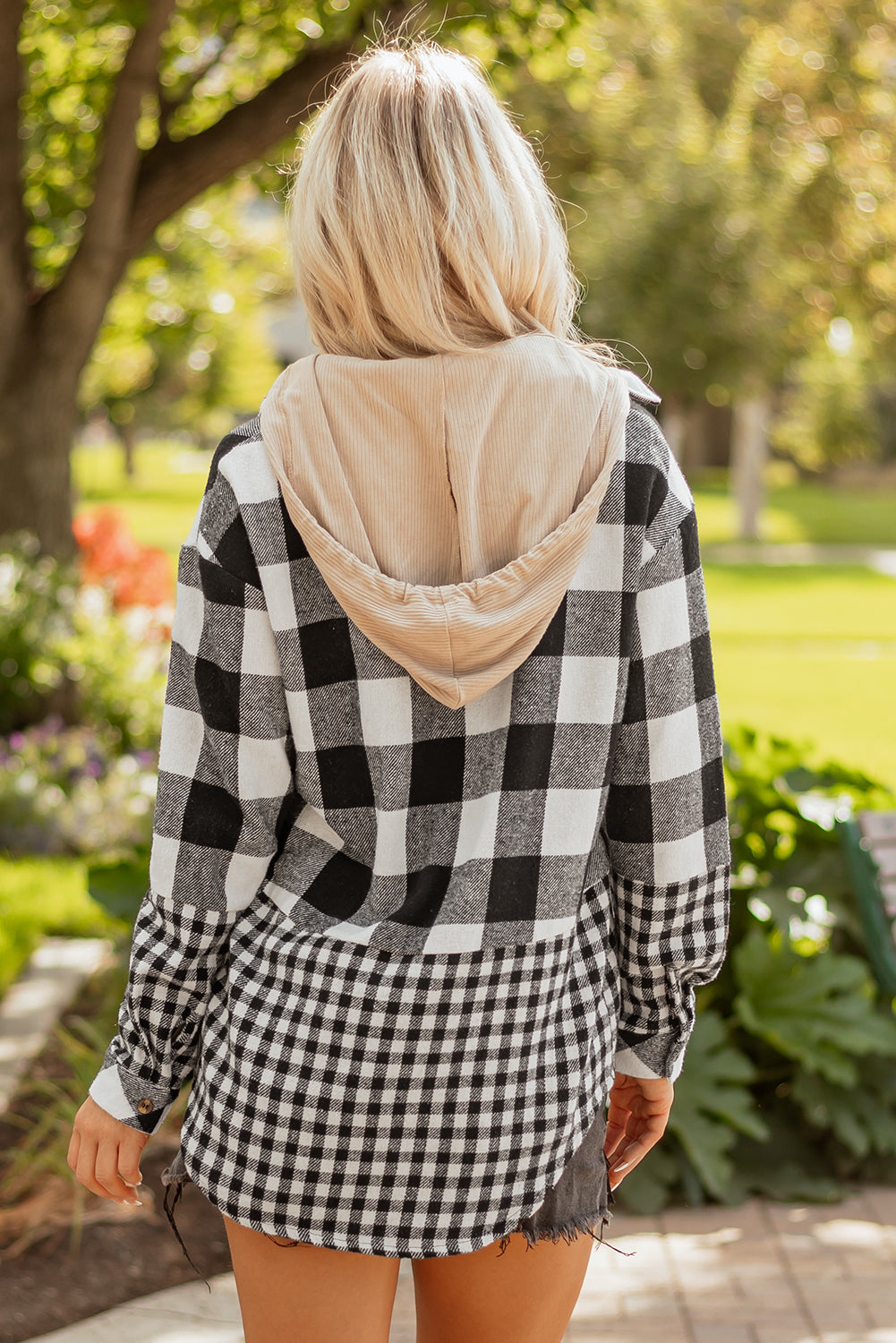 black plaid shacket