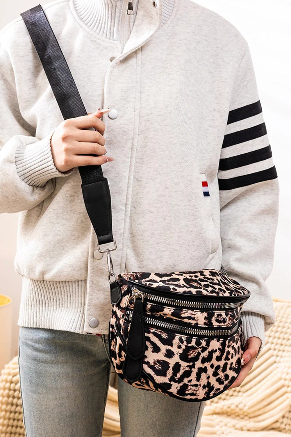camouflage print bag