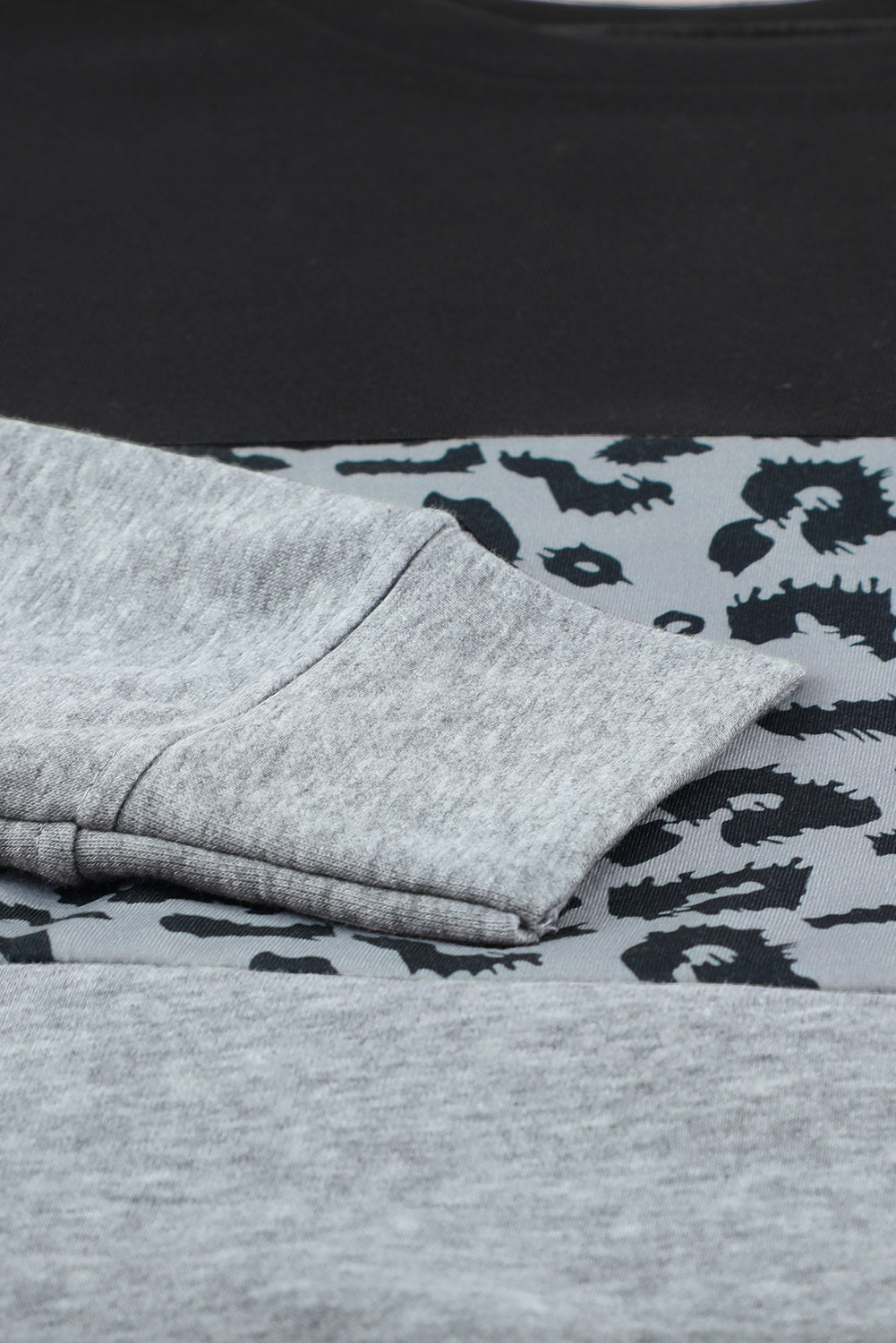 Colorblock Contrast Stitching Sweatshirt with Slits