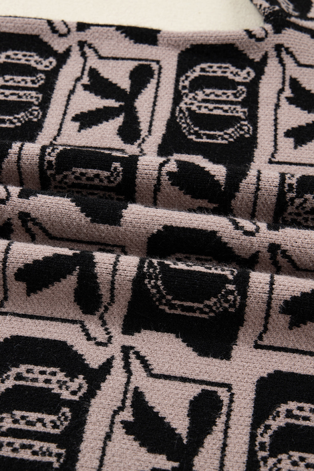 western print sweater