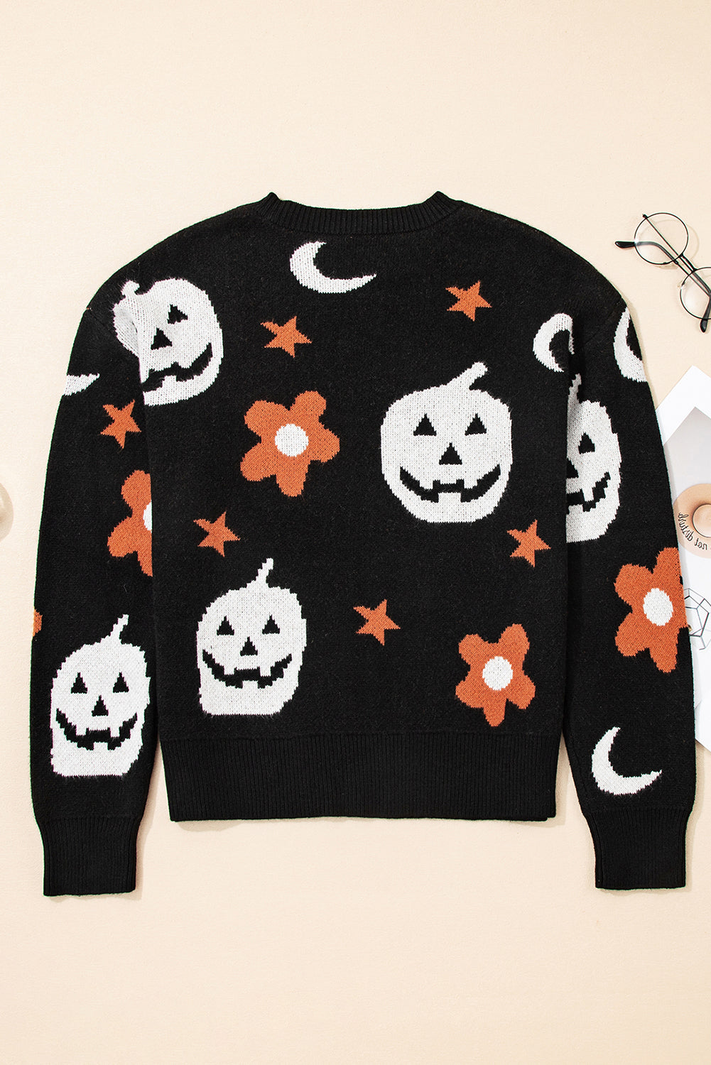 black halloween sweater