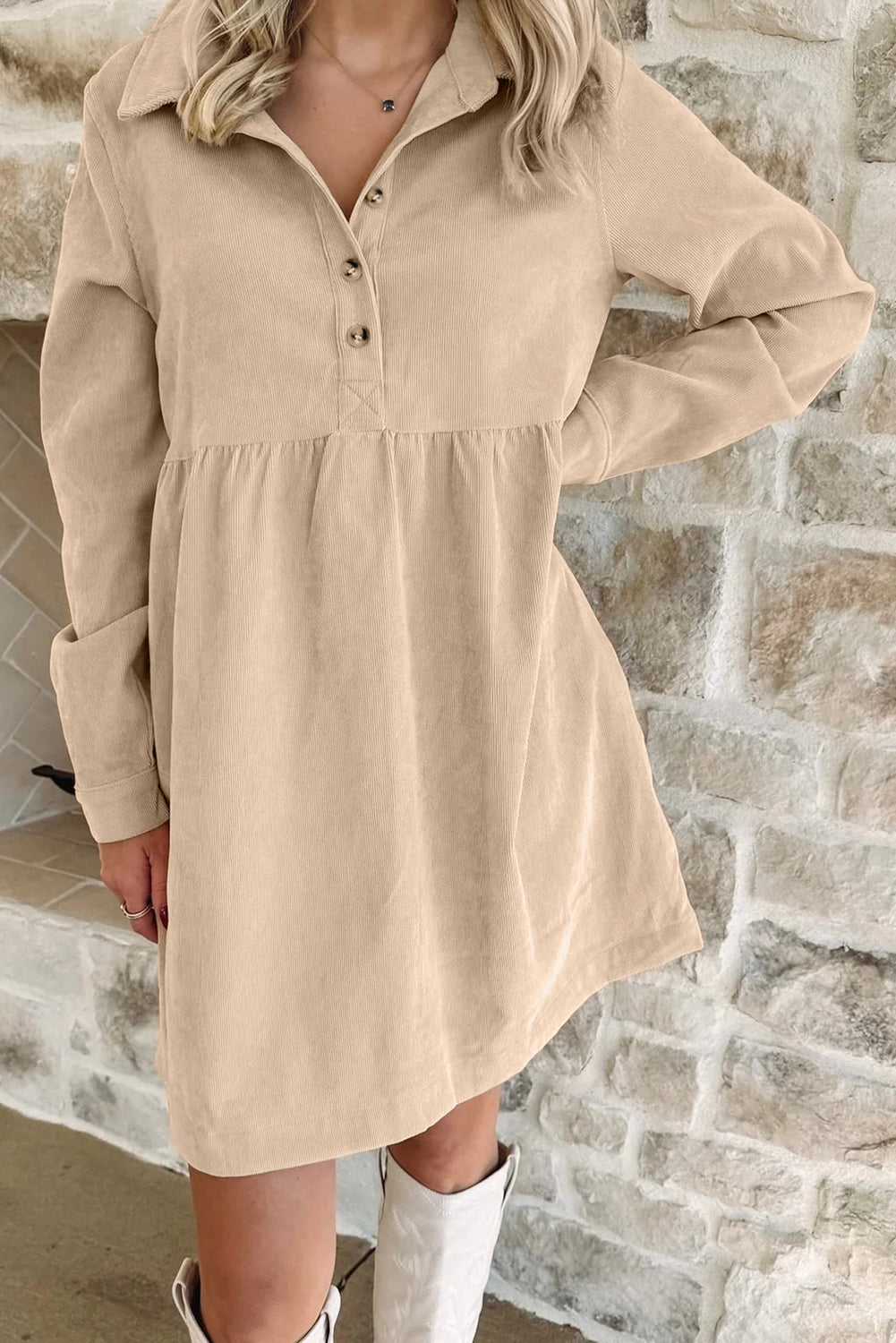 corduroy mini dress