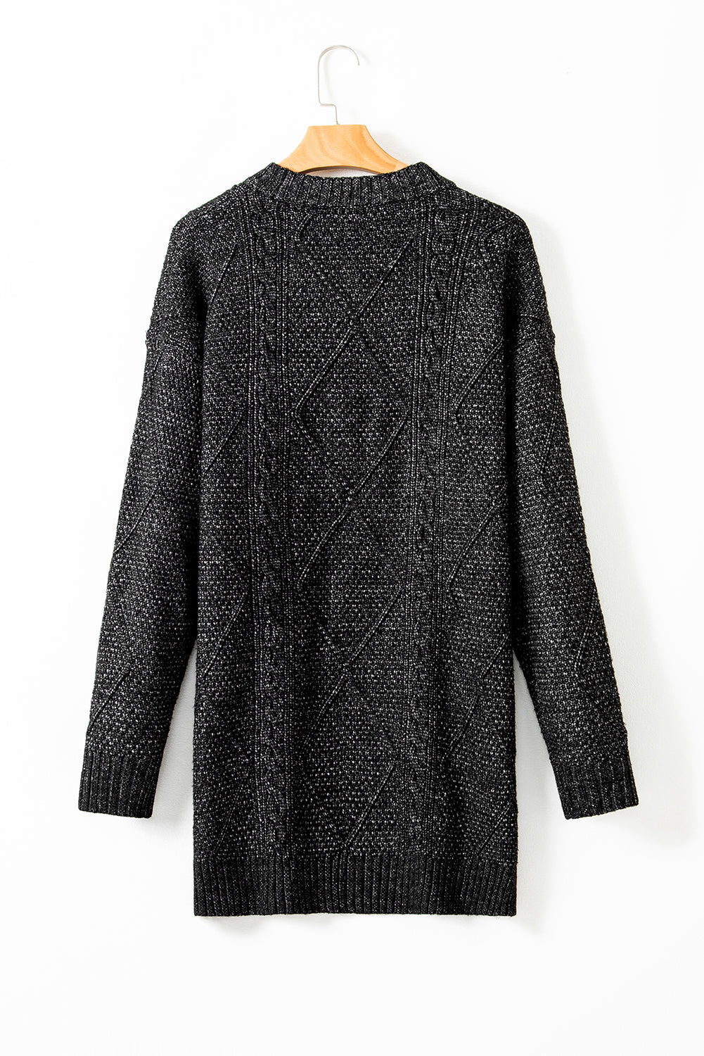 black knit dress